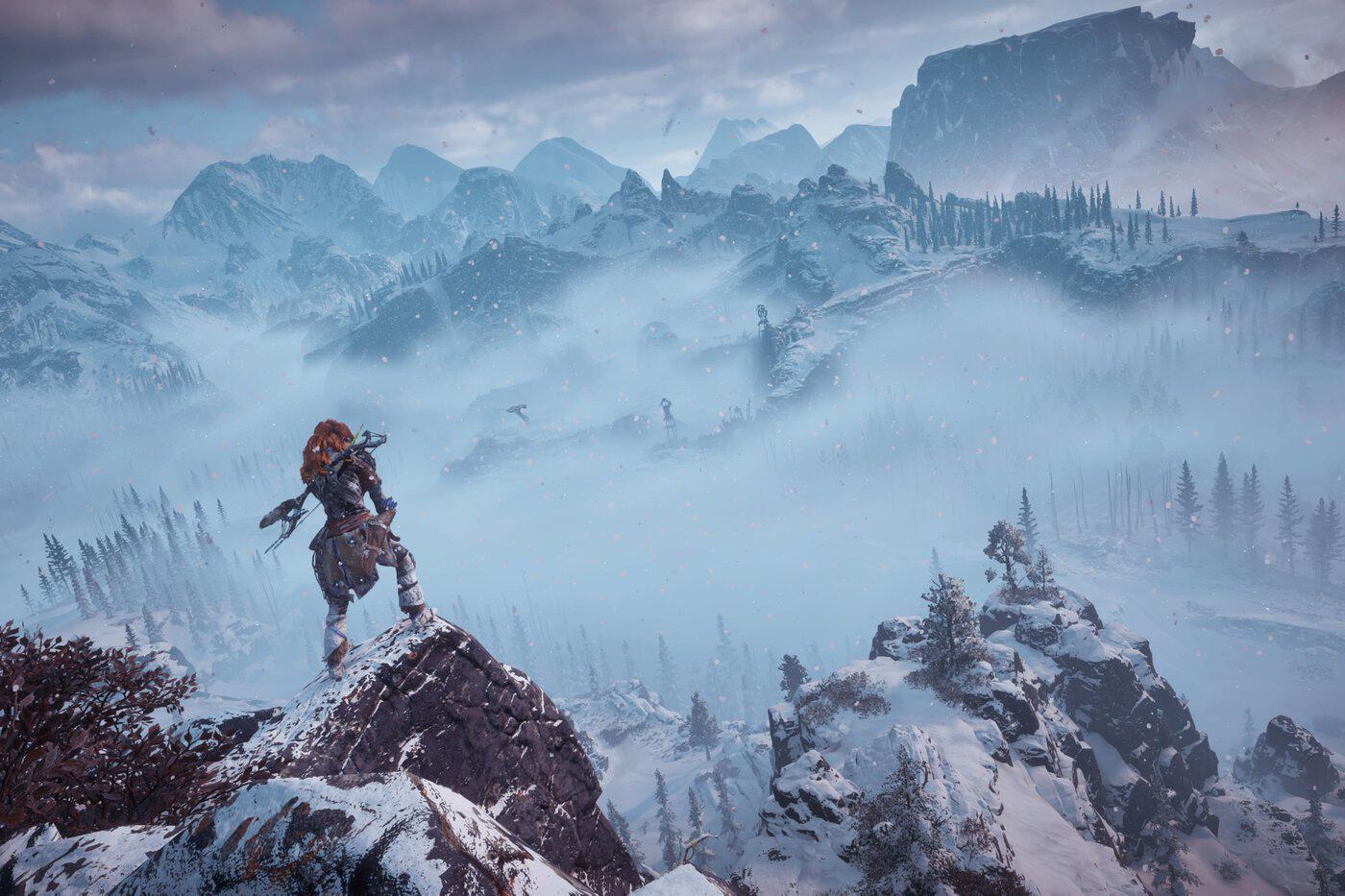 Horizon Zero Dawn -- day in the Frozen Wilds